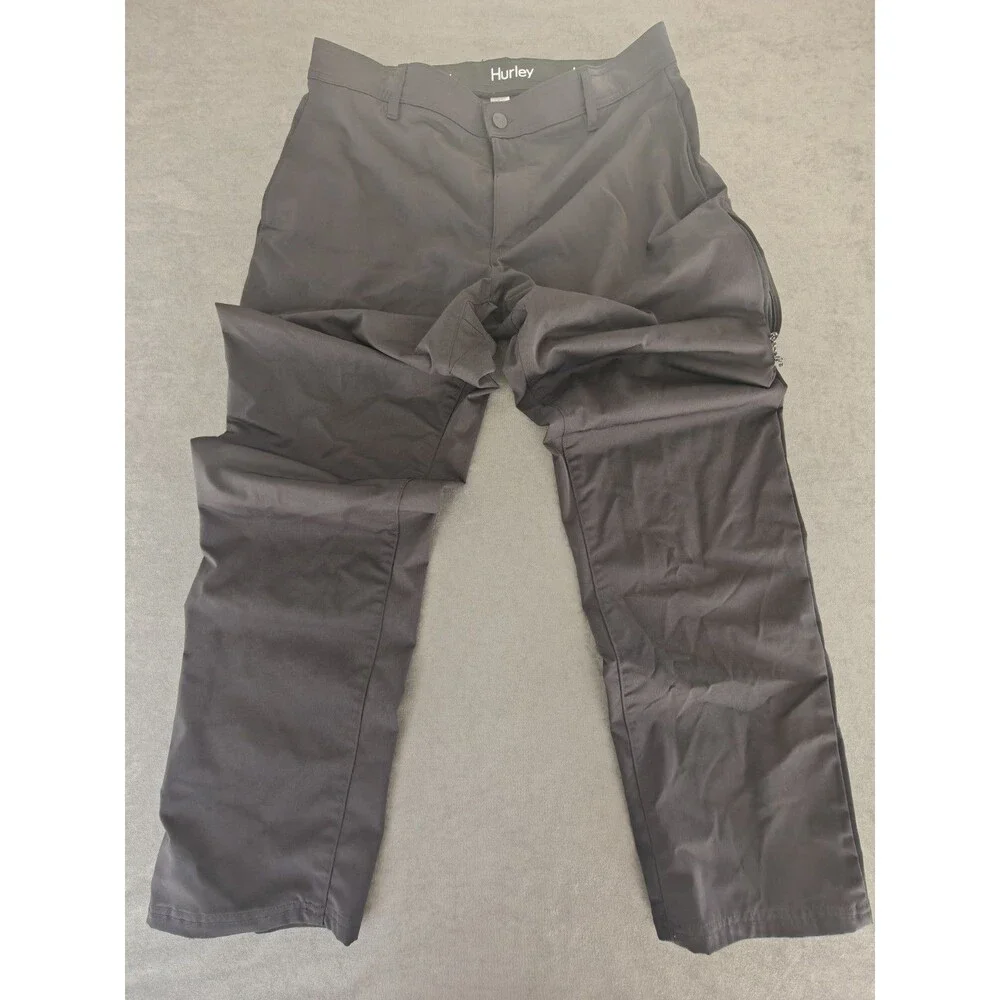 Hurley Men's Black Performance Hiking Outdoor Pants Size 38 Stretch 38x33